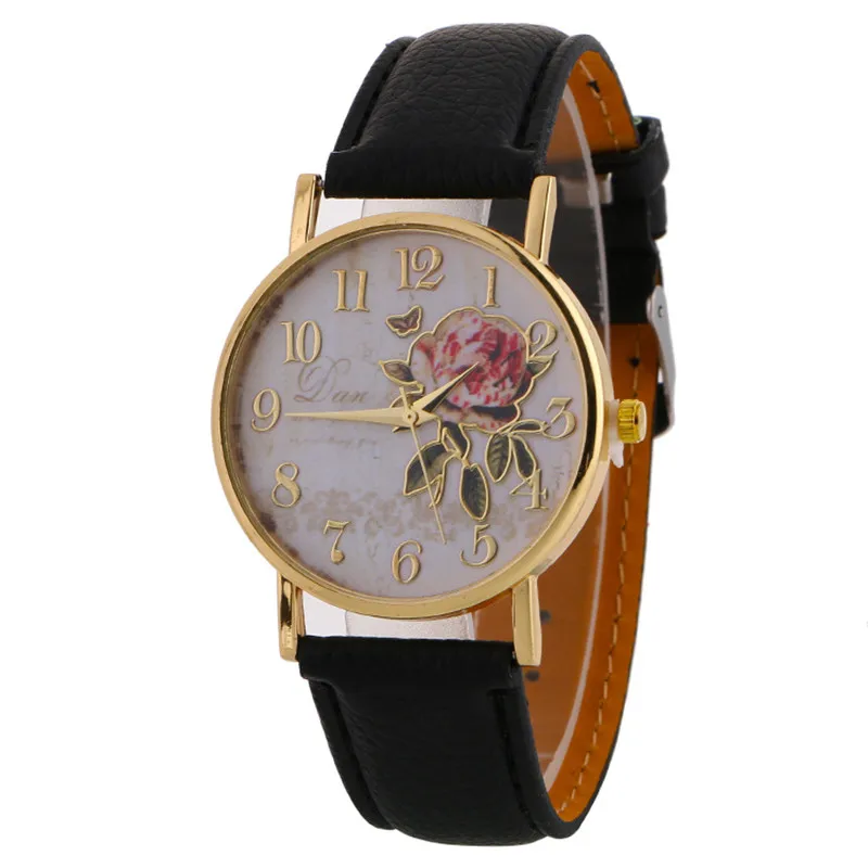 Часы orologio donna женские повседневные наручные с кожаным ремешком принтом в виде