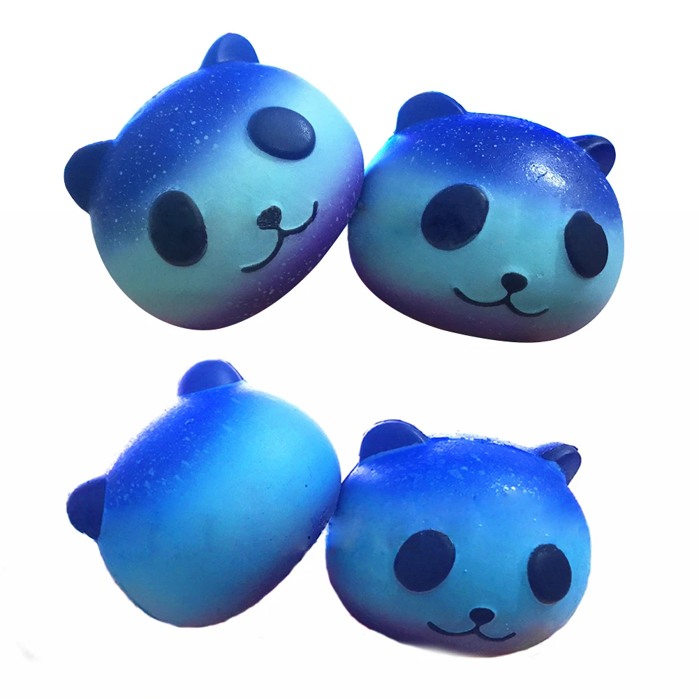 Милый голубой панда крем ароматизированный медленно поднимающийся сжимающий