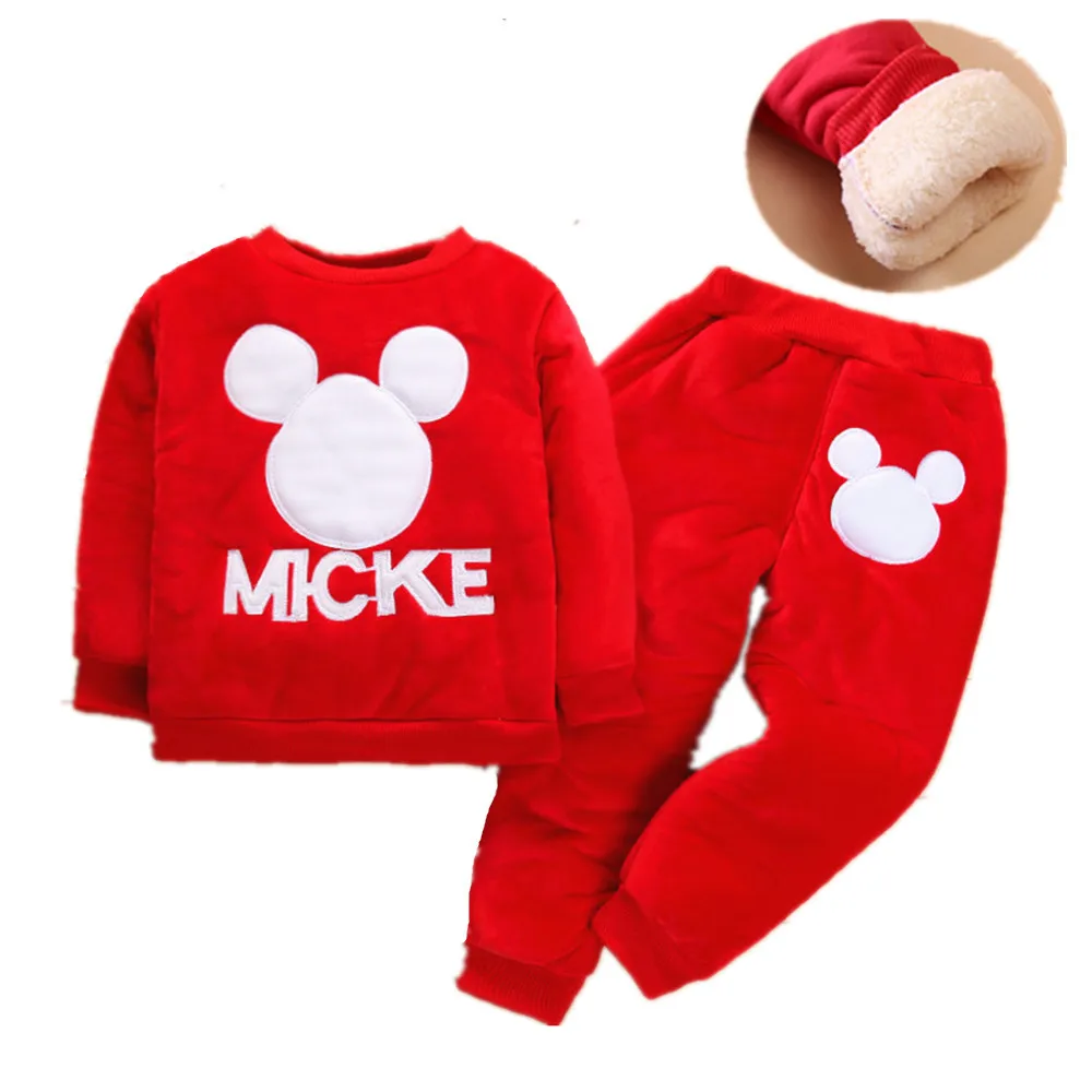 Для детей от 1 года до 4 лет комплект детской одежды зимние Утепленные