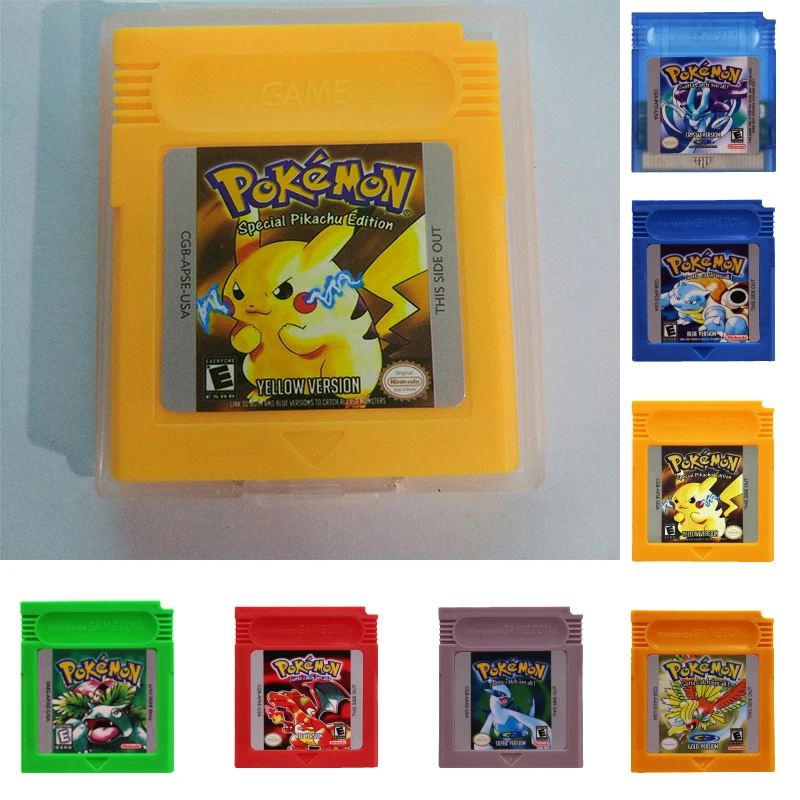 

Pokemon English series 16 Bit Video Game Cartridge Console Card Classic Card GBC Games Colorful Edition Collectible Game Card