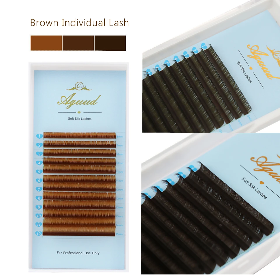 Individual Eyelash Colour Eyelashes Russian Volume Silk Lashes