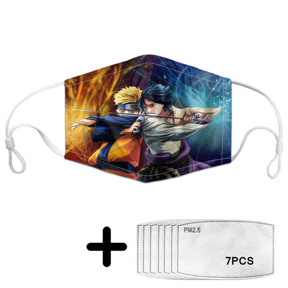 Детская маска для лица с фильтром мягкая и эластичная мотивом Наруто Sasuke Naruto PM2.5| |
