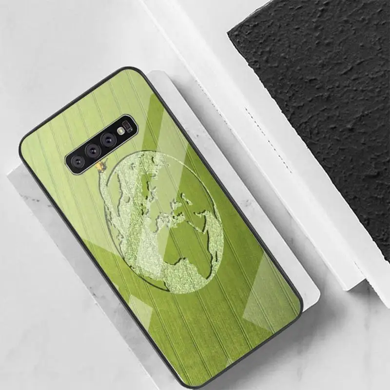 

Crop Circles Phone Case For Samsung S10 S20 S9 Plus Note9 10 Case Glass Case For Samsung Galaxy S10