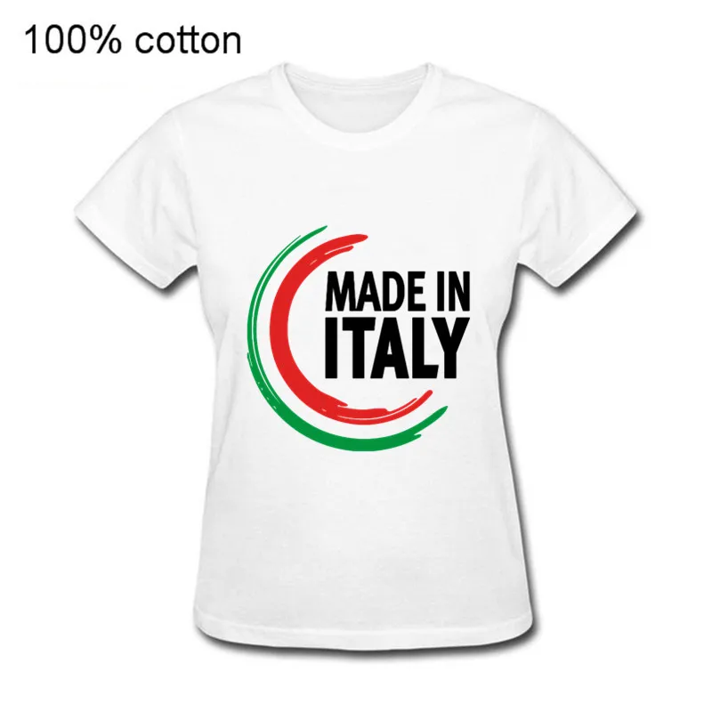 New Fashion short Sleeves Casual 100% cotton women Vintage T-Shirts Novelty O-Neck Tops Trend Funny Made In Italy top tee | Женская