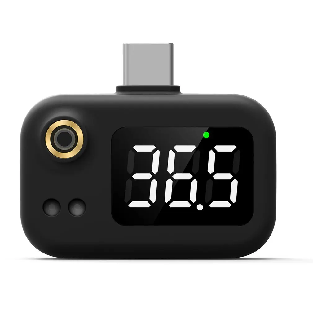 

USB Smart Infrared Thermometer Mini Mobile Non-Contact Digital Thermometer Portable Temperature Measurement Meter Creative Parts