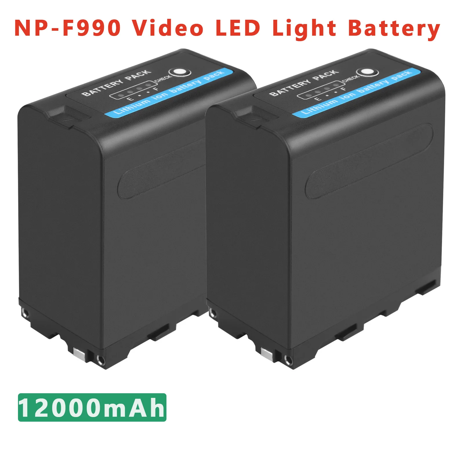 Probty 12000 мА/ч NP F990 F980 F970 F960 Батарея для Светодиодная лампа видеосъемки Yongnuo Godox YN300Air