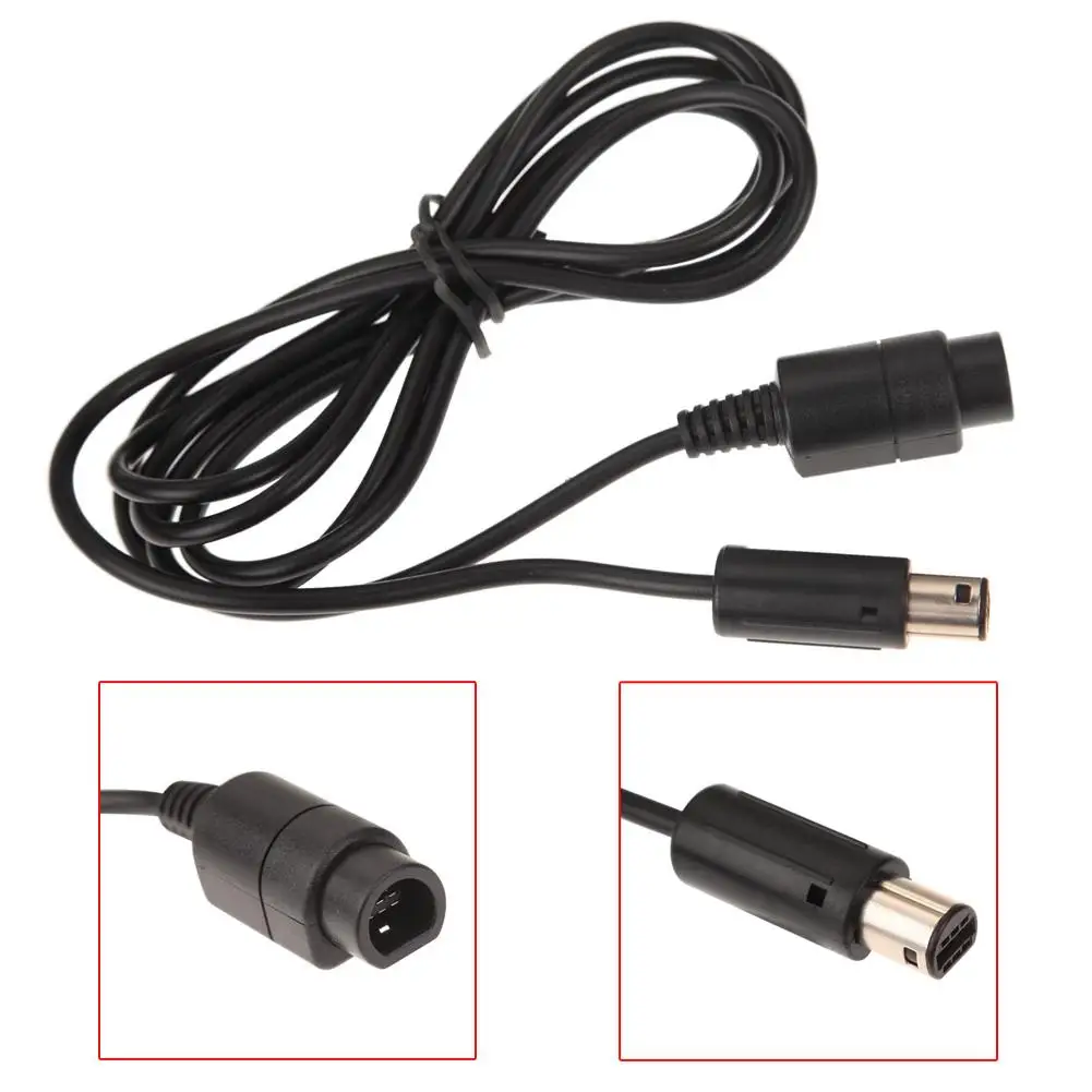 ALLOYSEED 1.8m Controller Extension Cable for GameCube Black GC NI5L Nintendo Gamecube | Электроника