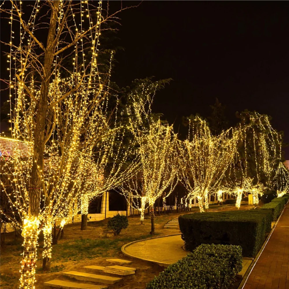 

100/200/300 Led Indoor Fairy String Lights 2 Kinds of Lighting Mode Lights Plug-in Waterproof Mini Lights for Christmas Bedroom