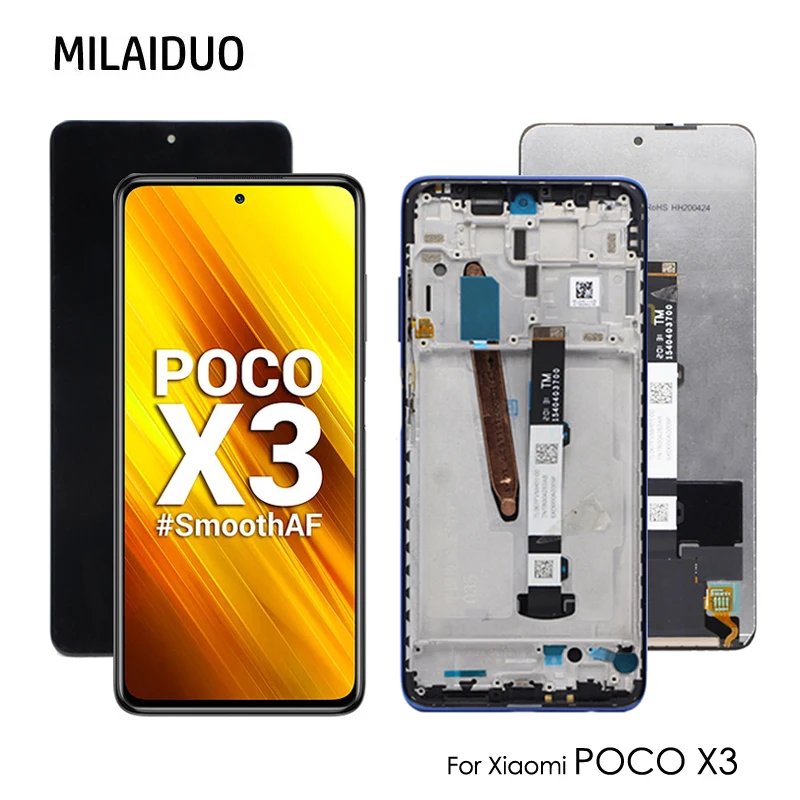 

Original LCD 6.67'' for Xiaomi Poco X3 LCD With Touch Screen Digitizer Assembly for Xiaomi Poco X3 LCD Replacement