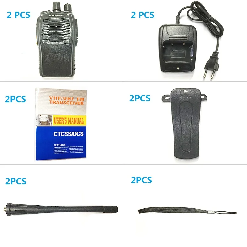 Рация BAOFENG BF 888S 16 каналов УВЧ 400 470 МГц 2 шт.|cp040 battery|battery 2500mahbatteries batteries |