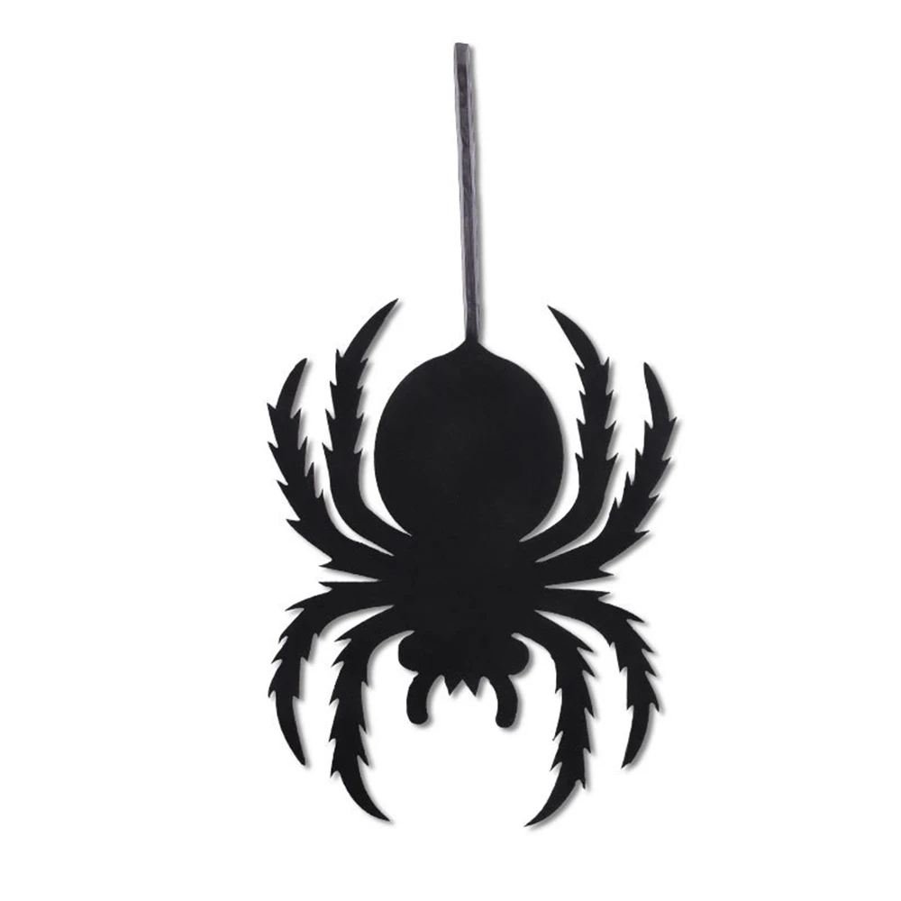 Ведьма диск вирус Хеллоуина войлока паук висит Добро пожаловать вечерние