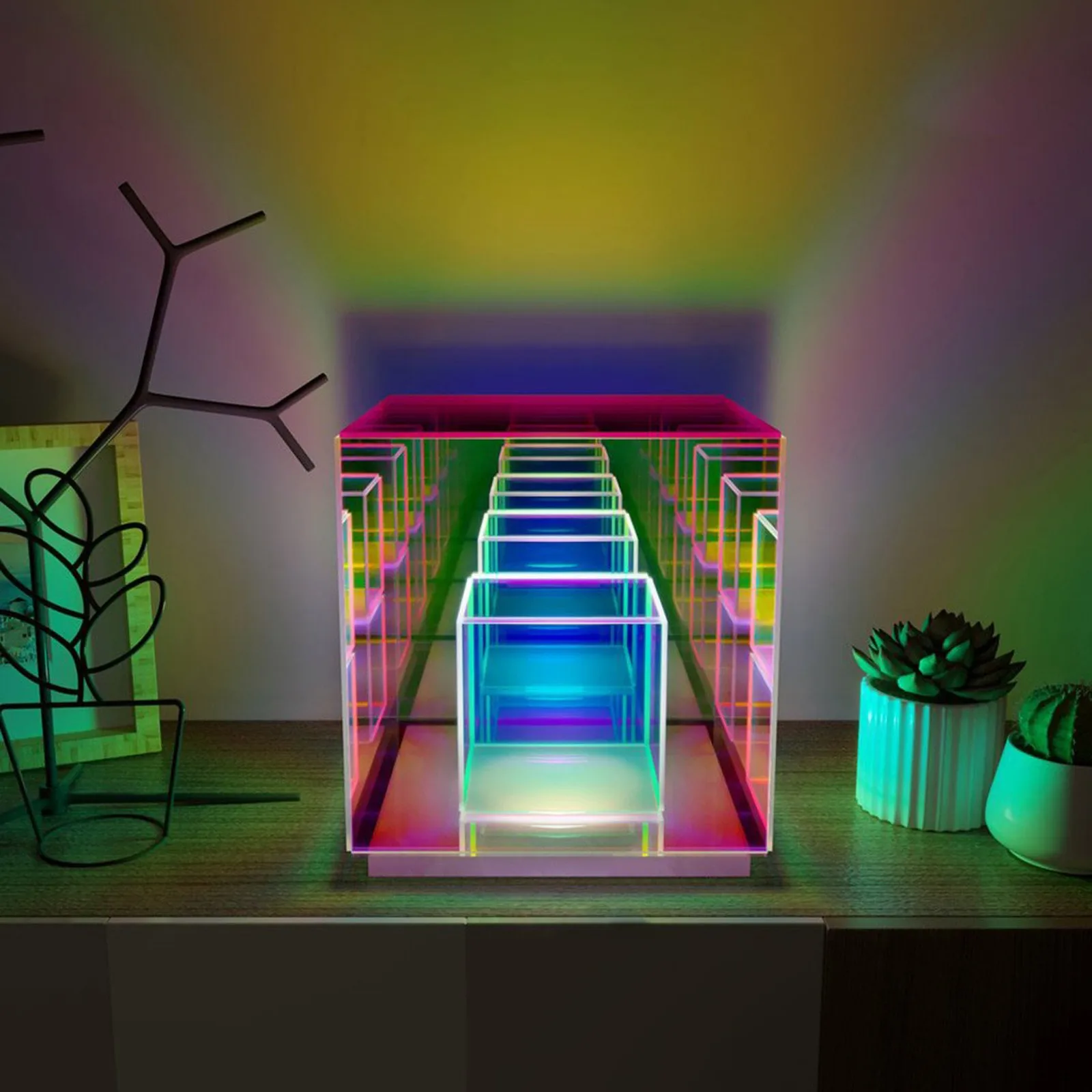 Светодиодсветодиодный настольная лампа в скандинавском стиле USB-ночник виде