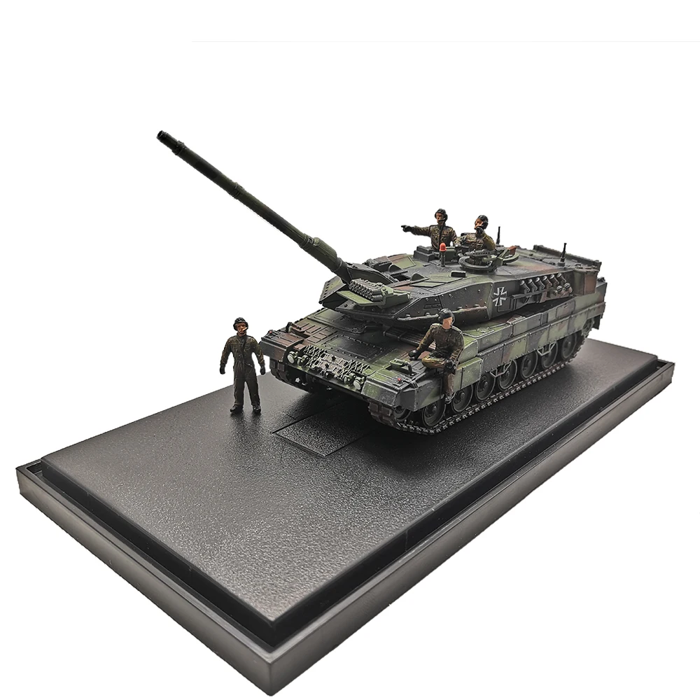 Литой Танк модель 1: 72 Масштаб армейский леопард 2 A7 с четырьмя пластиковыми солдатами литая игрушка модель Танк Игрушка коллекция подарок