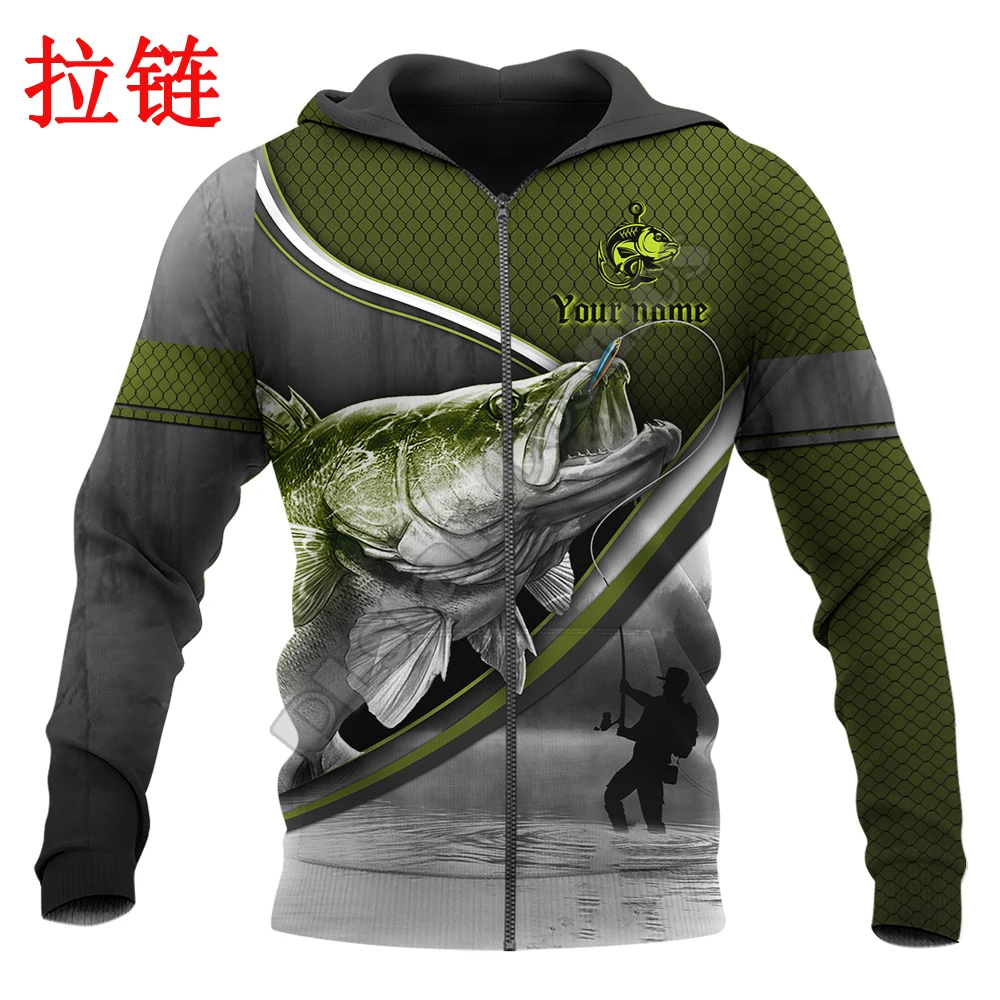 Walleyes Fishing Man Custom 3D Printed Mens Hoodie Unisex hoodies Sweatshirt Autumn Streetwear Casual Jacket Tracksuit KJ741