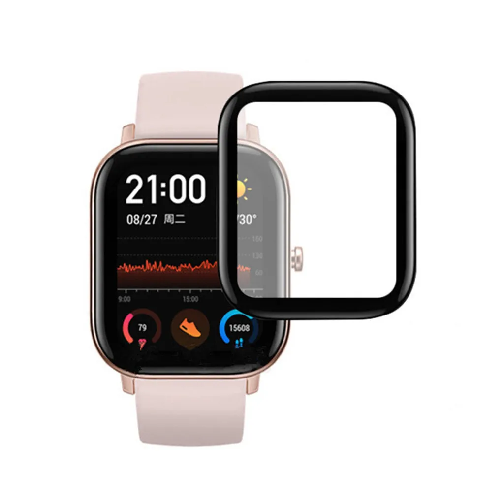 

2PCS Clear Ultra Film Tempered PET Screen Protector for AMAZFIT GTS Smart Watch