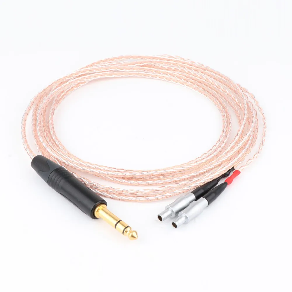 

Hi-Fi 2,5/3,5/4,4 мм/XLR сбалансированный одиночный Медный Серебряный смешанный кабель для наушников обновленный кабель для HD800 HD800S HD820