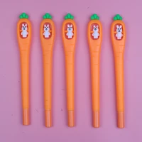 24pcs korean cute pens funny rabbit bunny gel pen kawaii stationery blue ballpoint rollerball school goods item kawai stationary