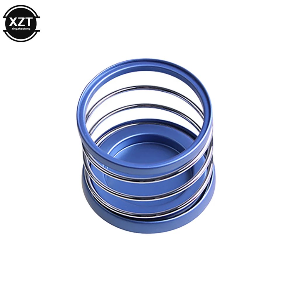 Автомобильный держатель для напитков с пружиной, органайзер для хранения телефонов, портативный универсальный аксессуар для интерьера автомобиля высокого качества.