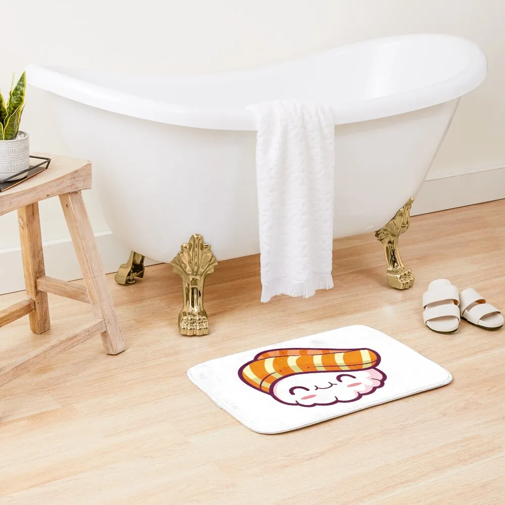 Kawaii Japanese Anime Manga Sushi Salmon Nigiri Otaku Bath Mat 3d Pattern Print Mats Anti Slip Soft Washable Bathroom | Дом и сад
