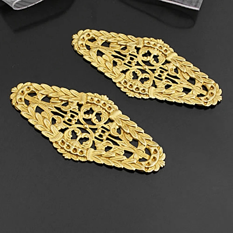 (27173)10 шт. 60x29 мм непокрытые цвета латунные большие декоративные призматические фотоаксессуары