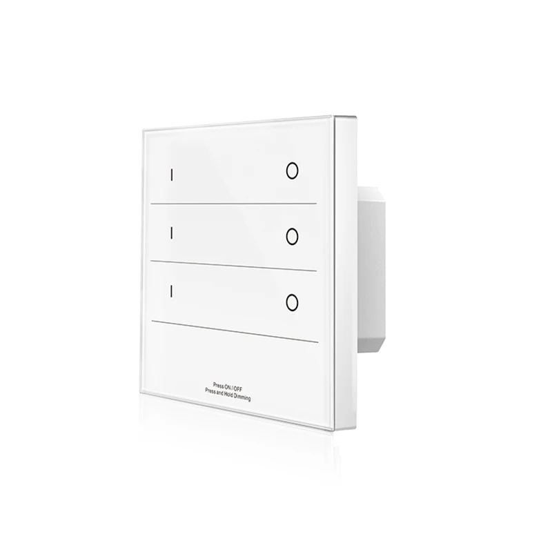 

86 Wall Mounted Touch Panel Led Strip Dimmer DMX Master & 100-240V 2.4G Wireless Remote Single Color Tape 3 Zones On Off Switch