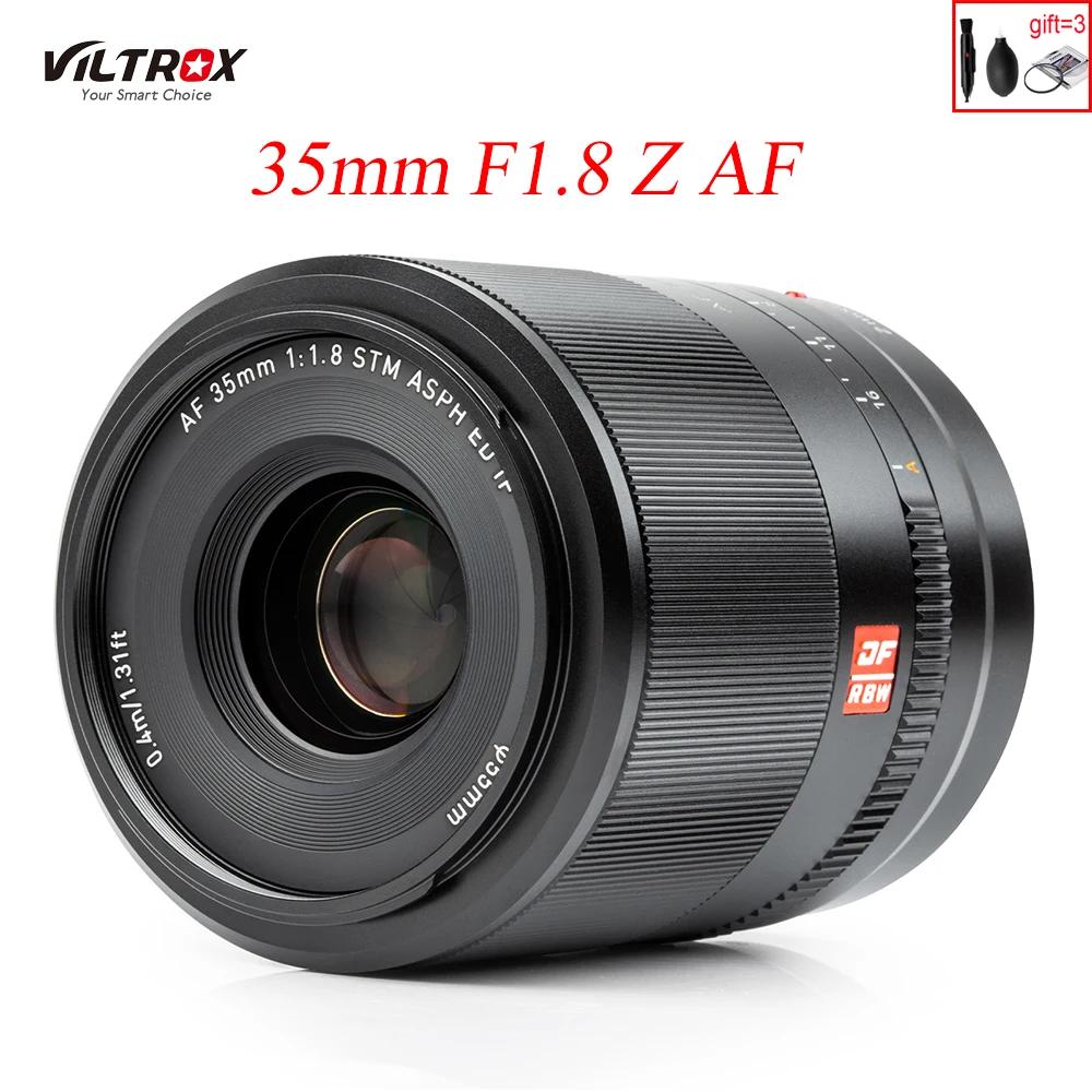 

VILTROX 35mm F1.8 Full Frame Automatic Focus AF Wide Angle Prime Lens Large Aperture Z Mount for Nikon Z6 II Z7 Z50 ZFC Camera