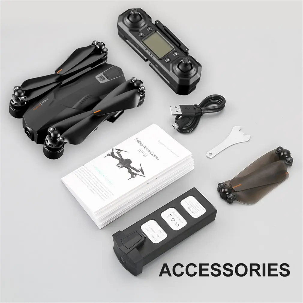 

SMRC ICAT3 бесщеточный GPS Дрон Квадрокоптер с оптической позиционирование дрона RC складной Дрон RC вертолет с 4K HD Камера