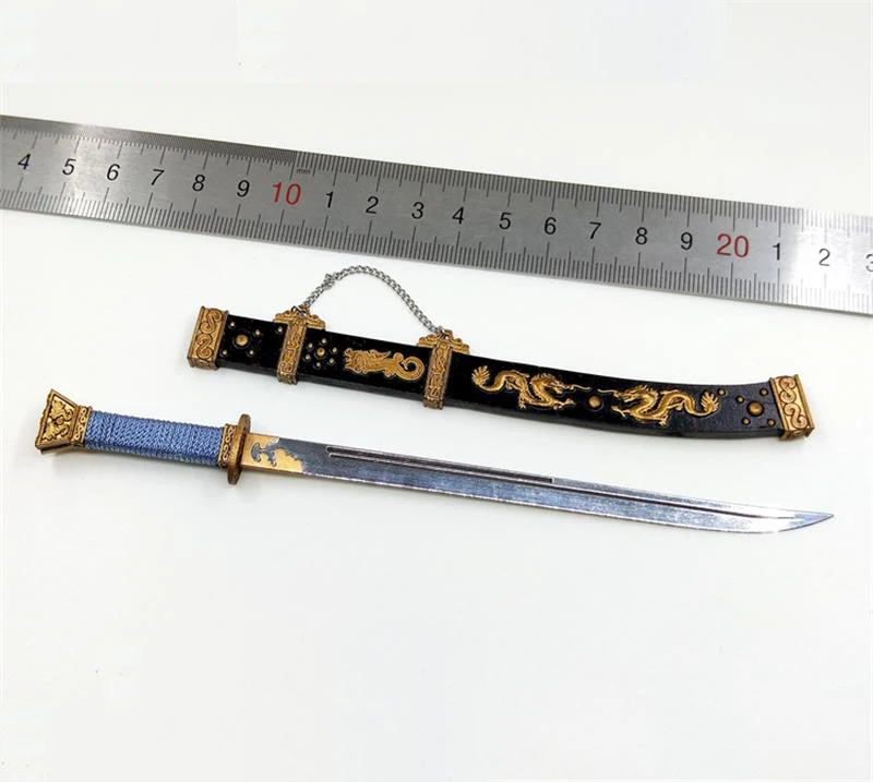 

In Stock 1/6 KC001 Ancient China Qing Dynasty General Fuyuan Yellow Version Royal Guardian Sword Samurai Model For 12 inch Body
