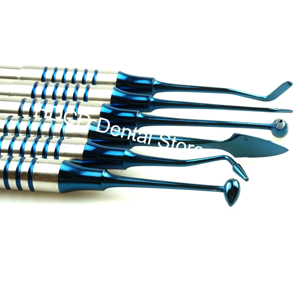 Инструменты для наполнения зубной смолой 6 шт. композитный шпатель нержавеющая