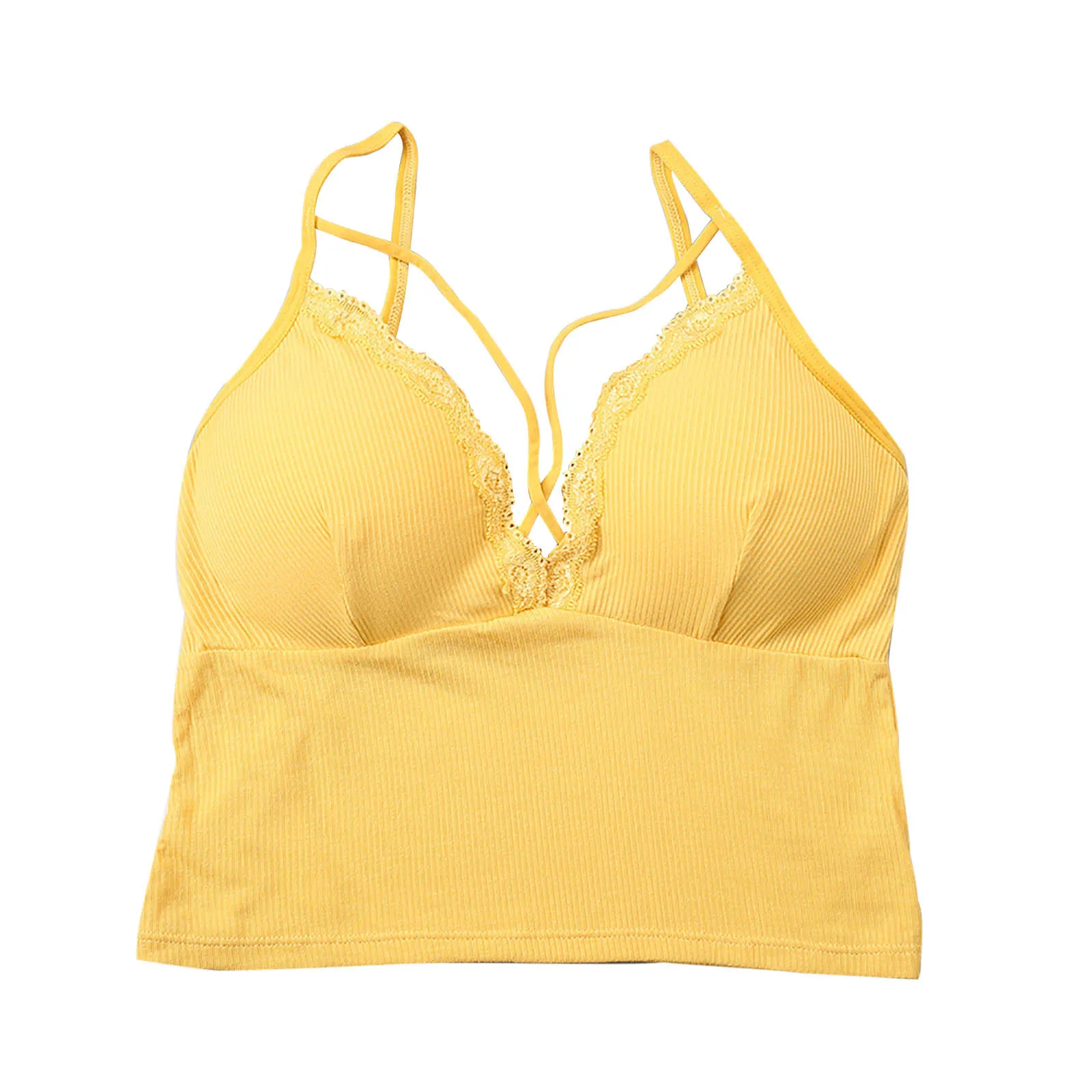 

Solid Sexy Back Cross Camisole Bottoming Tube Top Underwear Wrapped Chest Sexy Bra Crop Top Bustier Camisole Female Tanks