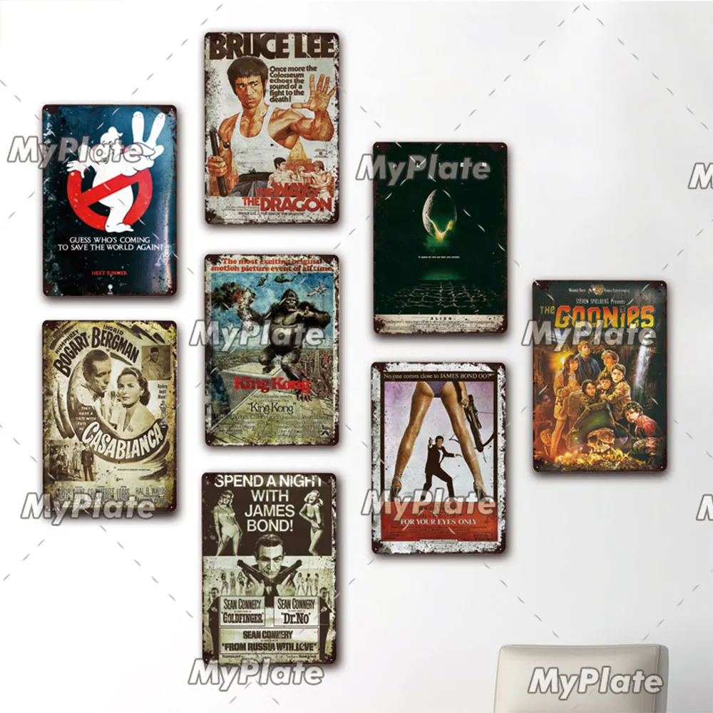 90 е пленочный постер металлическая табличка винтажная Жестяная Табличка с