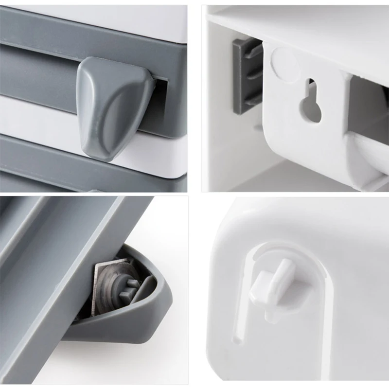 Kitchen Storage Rack Towel Hanger Holder Tin Foil Accessories Cling Film Sauce Bottle Wall Roll Paper | Дом и сад