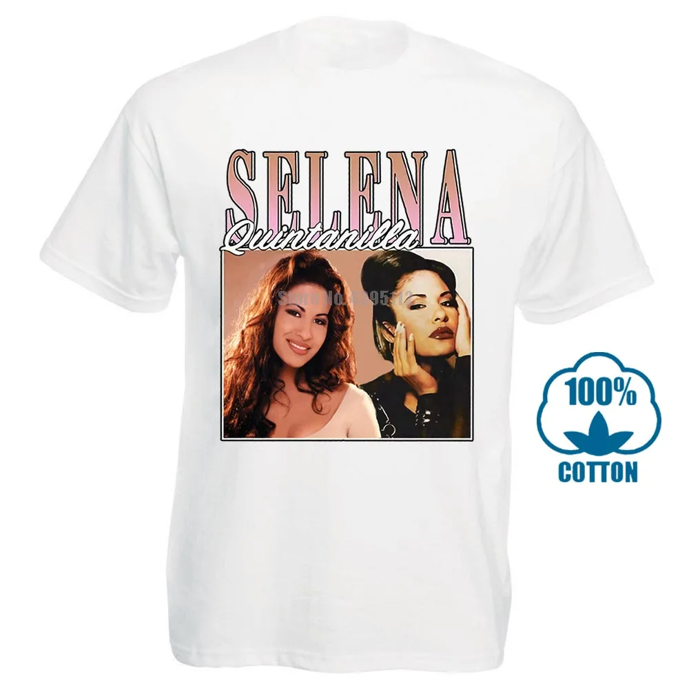 Selena Quintanilla Винтаж 90S Футболка Черный Размер S 3Xl - Цвет: Белый