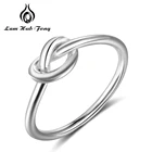 Кольца на палец с узлом серебряного цвета в минималистическом стиле, простые стильные винтажные женские кольца, Подарочная бижутерия для женщин и девушек