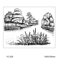 various wonderful scenery transparent clear stamps for diy scrapbookingcard making stamps fun decoration supplies