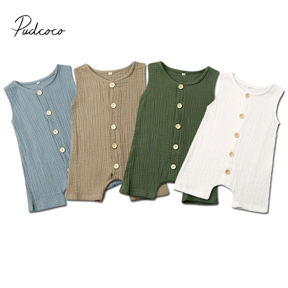 2019 Детская летняя одежда Одежда для новорожденных мальчиков и девочек Песочник