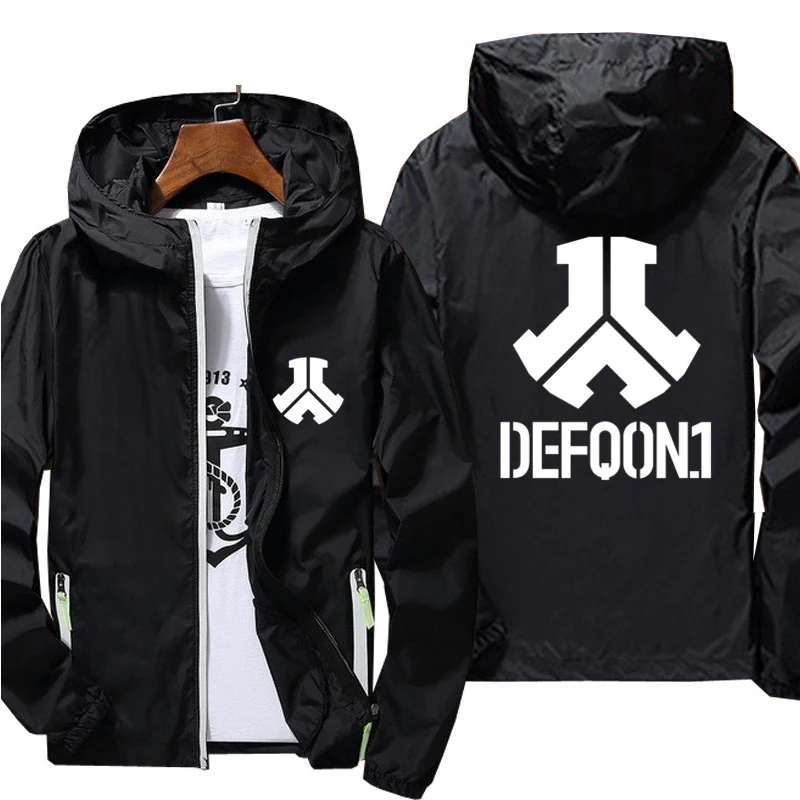 Defqon 1 Ветровка тонкая Светоотражающая Солнцезащитная негабаритная Ультралегкая