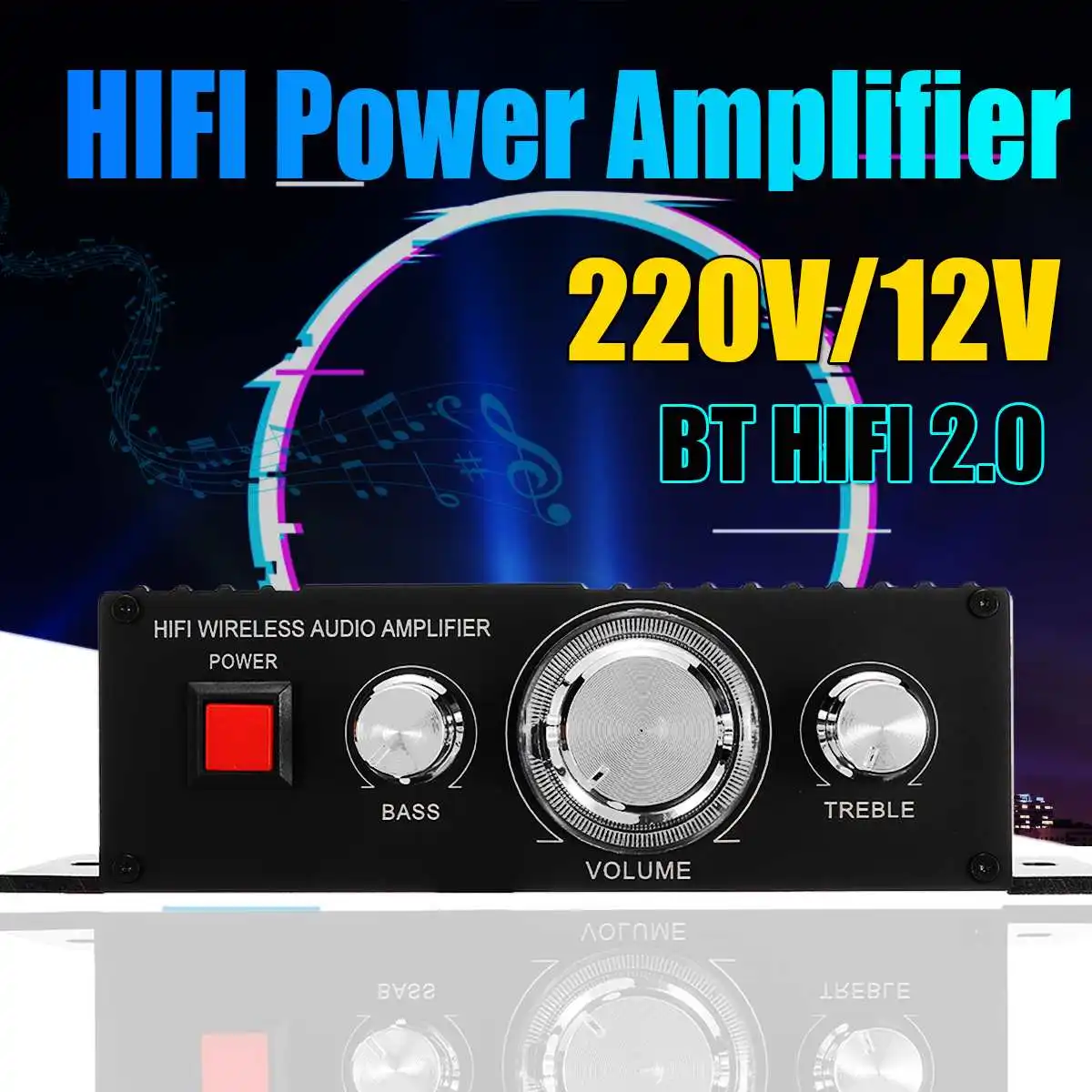 400 Вт 2*200 стерео Hifi автомобильный домашний сабвуфер усилитель Amp звуковой динамик