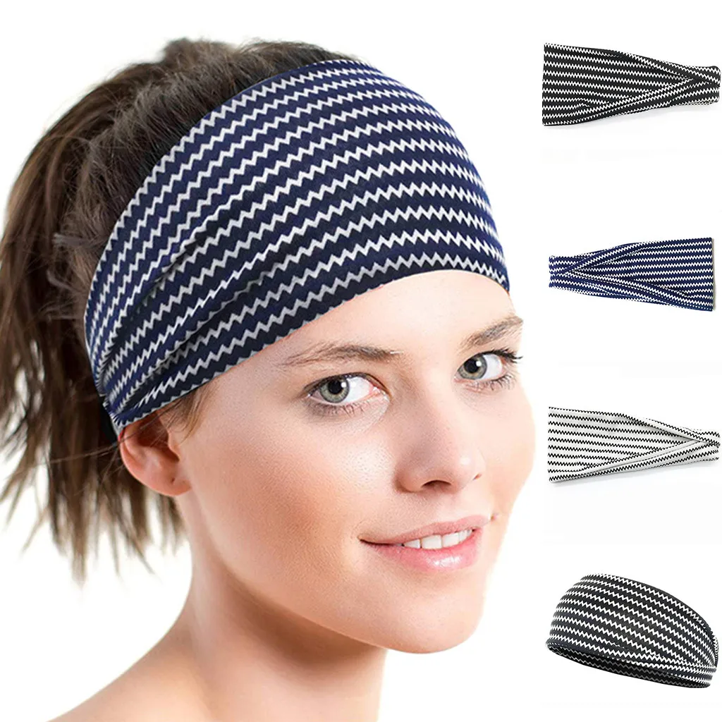 Женская спортивная лента для волос при занятиях йогой головная повязка