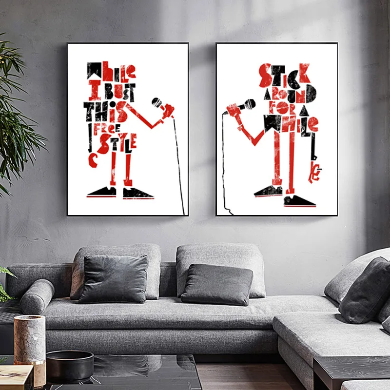 Абстрактный Бесплатная Стиль певицам современный промышленный настенный