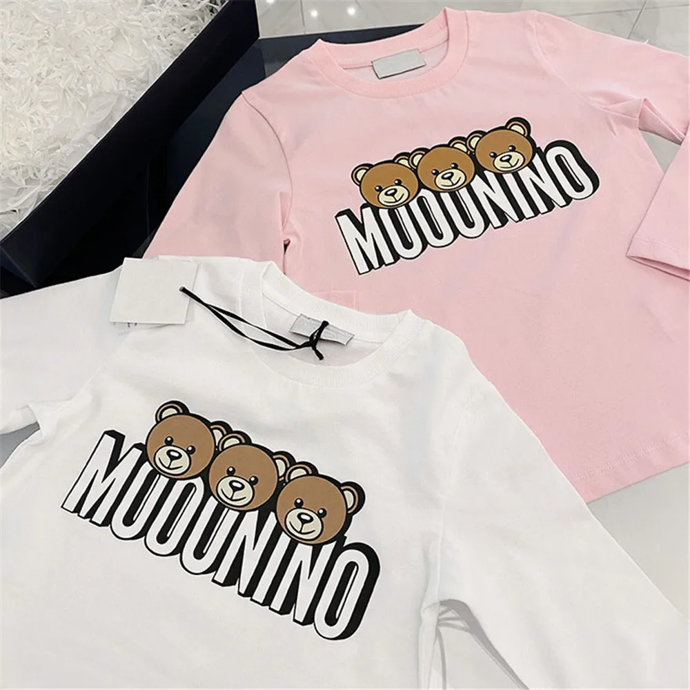 

Wholesale Clothing Childrens Boutique Kids Designer Spring Clothes Teens T-shirt Boys Girls Long Sleeve Toddler Boutique Tops