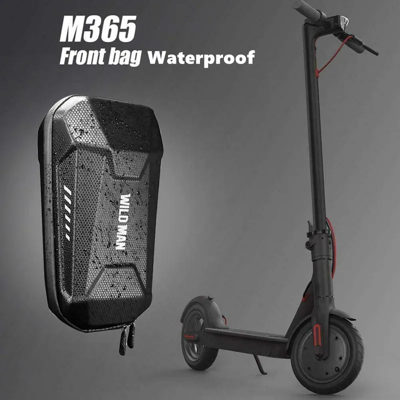 

Wild Man Universal Electric Scooter EVA Waterproof Front Bag Electric Scooter Storage Bag Scooter Hanging Bag Folding