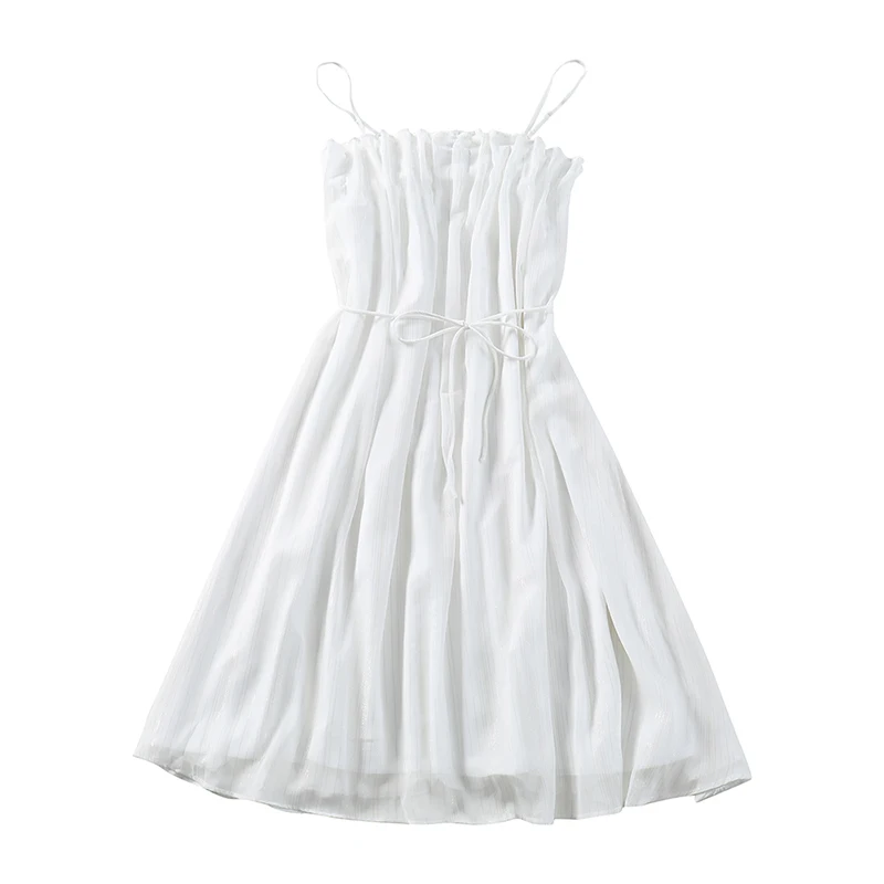 

Stem Orange First Love Skirt Mori Style White Suspender Skirt 2021 Summer New French Style Temperament Niche Dress Fairy Dress