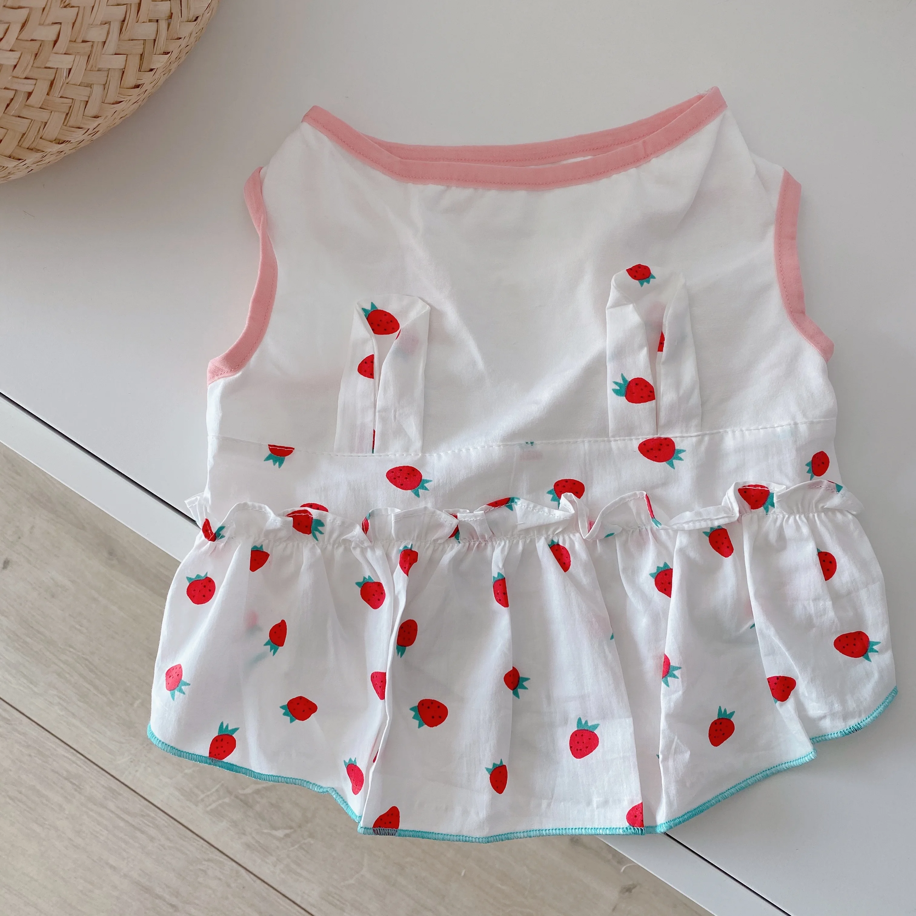 

White Korean Dog Clothes Cute Summer Medium Small Wedding Chihuahua Dog Dress Skirt Ropa Para Mascotas Dog Clothes Girl KK6GQZ