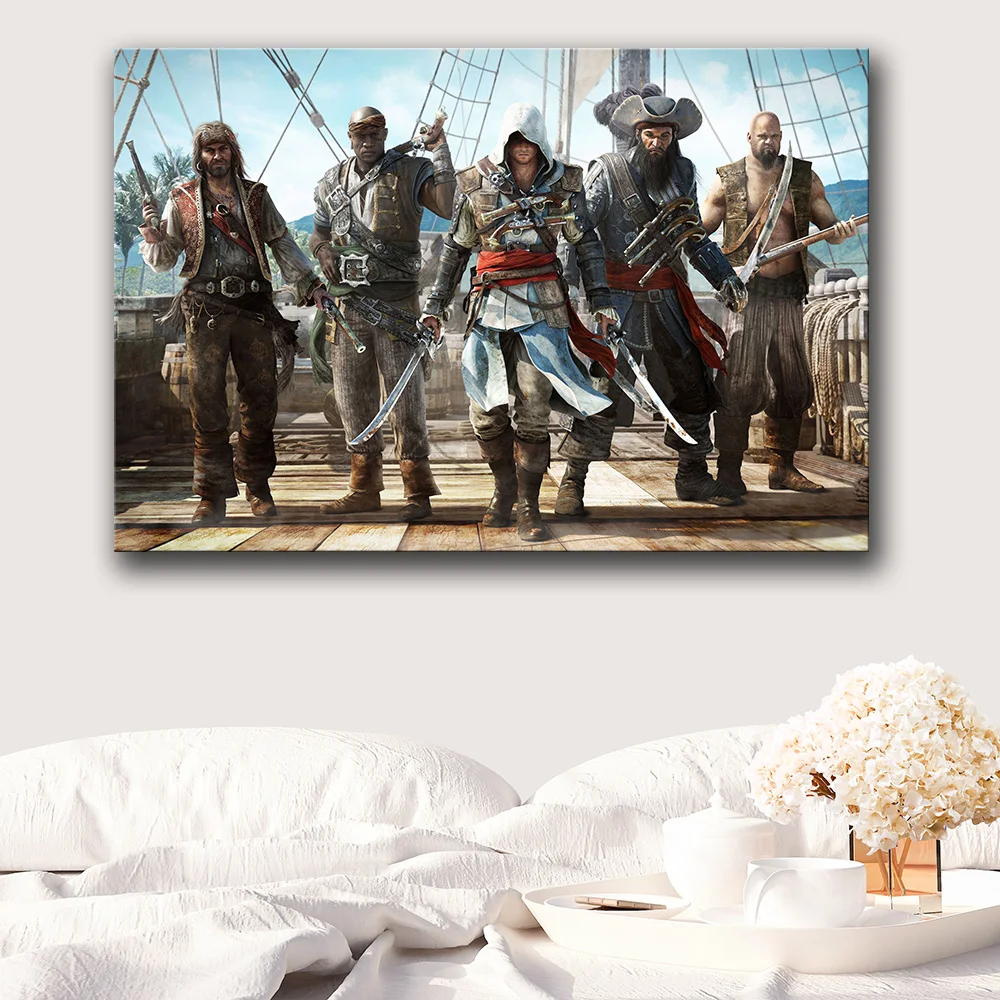 Без рамки игра Плакат Украшение живопись Assassin's Creed на HD холсте Картина на холсте художественный плакат стены искусства холст