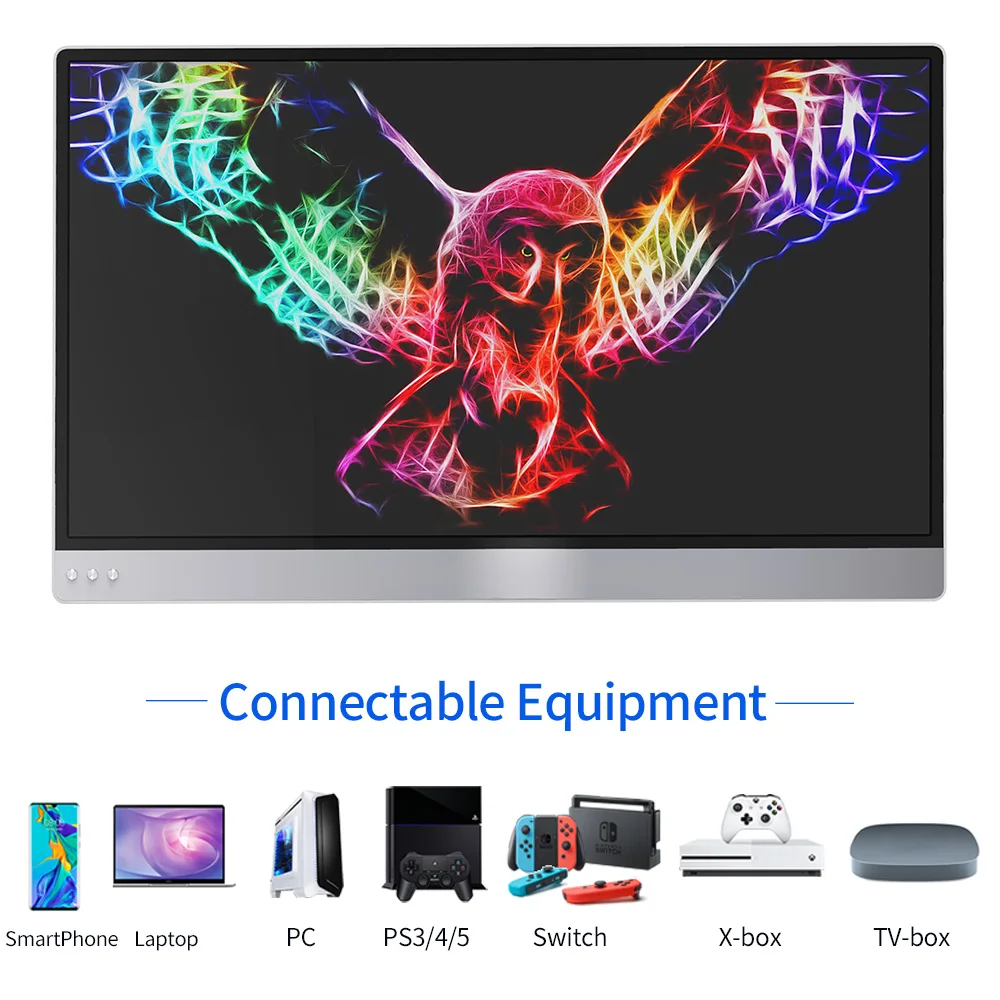 Портативный светодиодный игровой дисплей 4K HDMI IPS для Xbox серии X PS4 PS5 13 3 дюймовый
