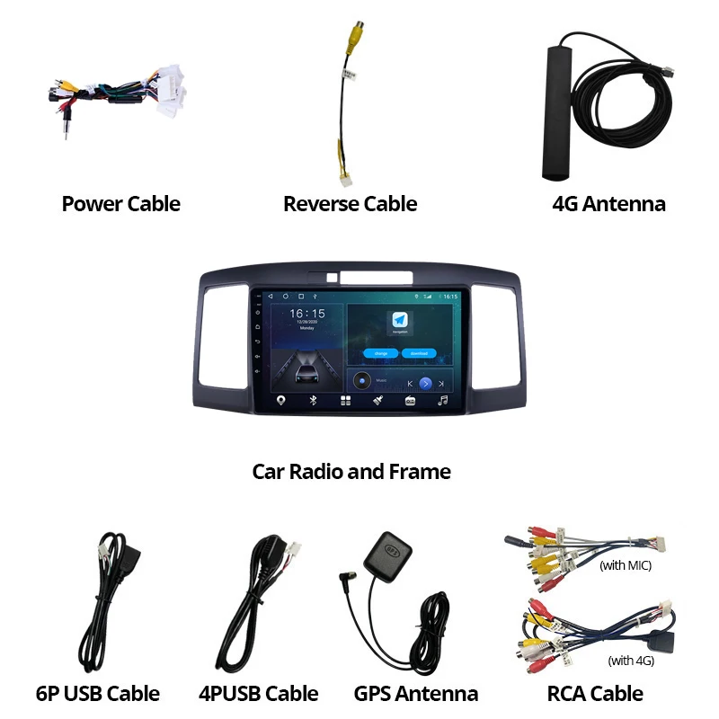 

NAVICAR 2Din Android10.0 Car Radio For Toyota Allion Premio 2001-2007 GPS Navigation Stereo Receiver Auto Radio Bluetooth Player