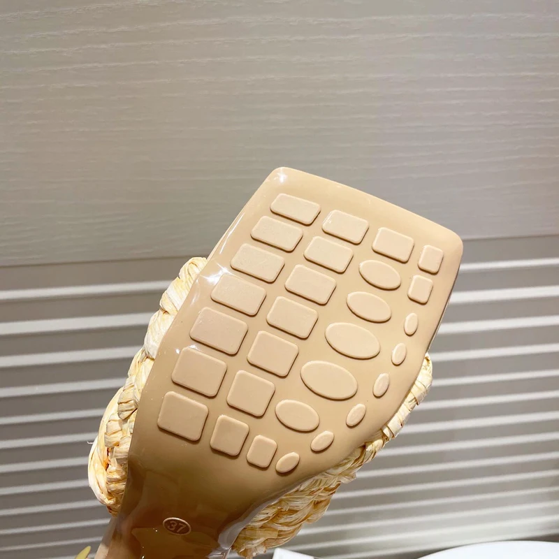 

Yellow Sandals Ladies Shoes and Slippers Purple High Heels Sandals Weave Designer Sandals Women Shoes High Heel Vrouw Slippers