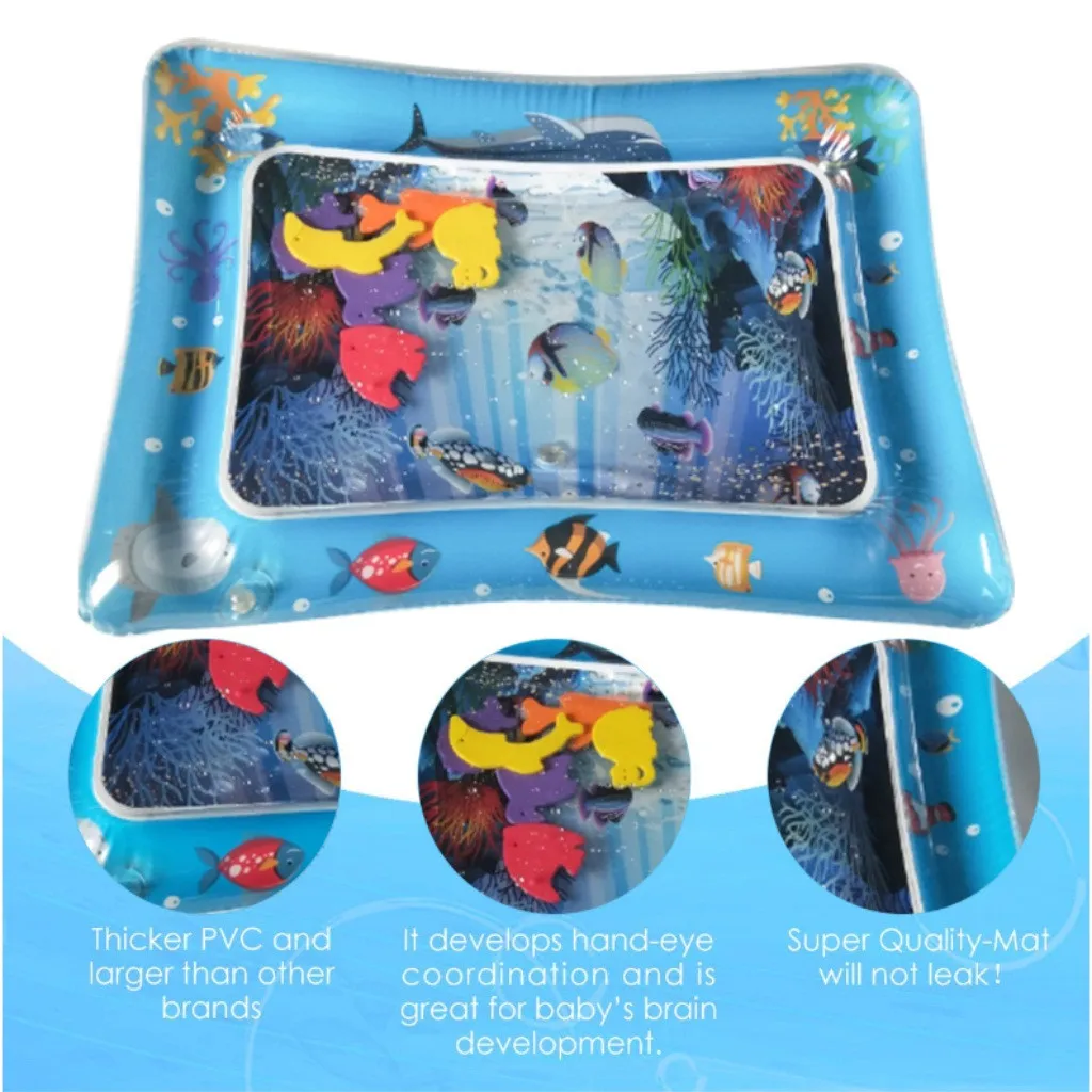 

2020 Creative Dual Use Toy Baby Inflatable Patted Pad Baby Water Cushion Prostate Water Cushion Pat toy SGS certification Summer
