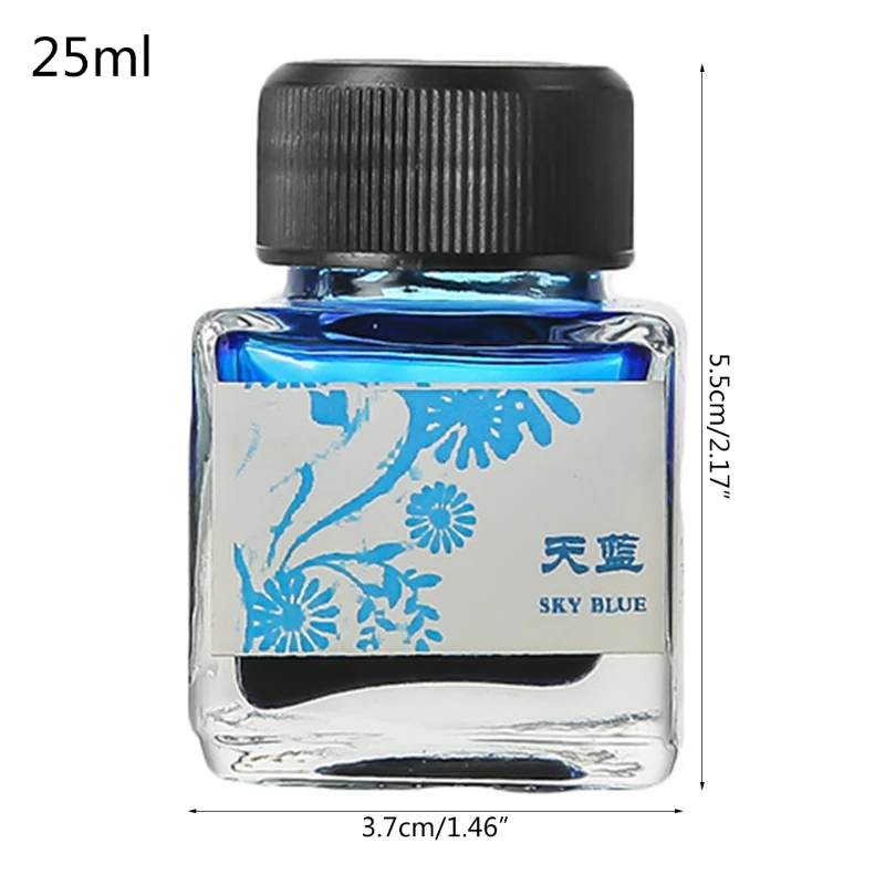 

25ml Bottled Smooth Writing Fountain Pen Ink Refill School Student Stationery